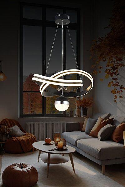 bordolux Ld 084 Toplu Model Siyah Krom 3 Renkli Salon Ve Oturma Odası Için Id...