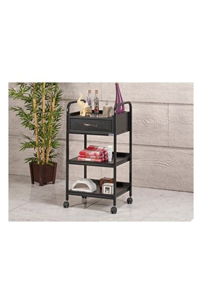 Labortech Dizayn Tek Çekmeceli Setup ve Cihaz Taşıma Sehpası-Siyah | LABORTEC...