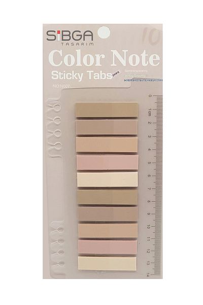 sibga tasarım Transparent Colored Post-It Note Paper - 200 Sheets Bookmark Sticker