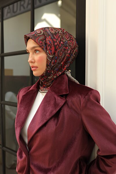 Silk Home Figure Pattern Soft Cotton Scarf