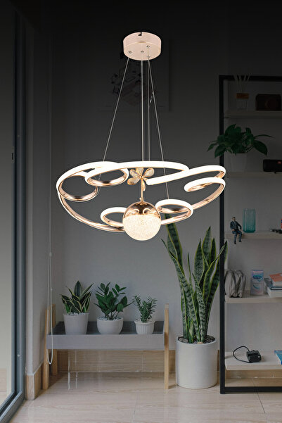 bordolux Ld 031 Büyük Toplu Model Gold 3 Renkli Salon Ve Oturma Odası Için Id...