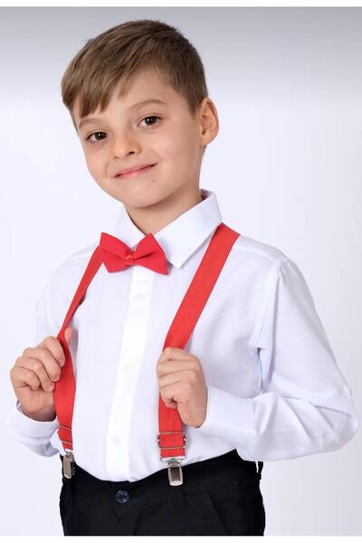 Kuraff Giyim 23 Nisan 29 Ekim 10 Kasım Gösteri ve Özel Gün Gömlek Papyon Takımı