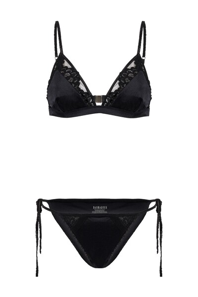 Bashaques Black Lace Bikini Set