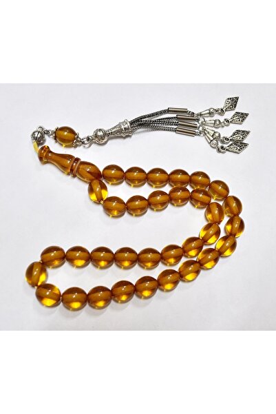 Otantik Çarşı Mărgele de rugăciune din chihlimbar de foc 9*10 mm (khr-11041)