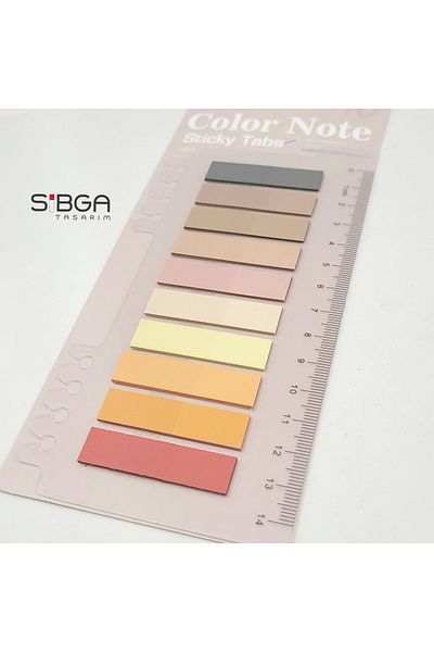 sibga tasarım Transparent Colored Postit Post-it Post ItBookmark Bookmark Postit Sticker Note Paper 200 Sheets