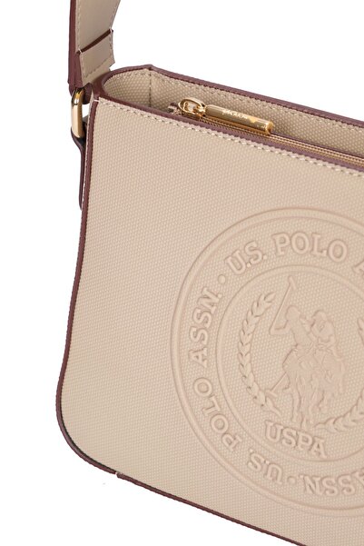 U.S. Polo Assn. Geantă Messenger pentru damă - Pietriș Us24739