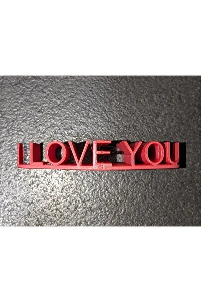 I LOVE YOU" Dekoratif Yazı