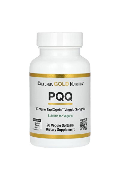 California Gold Nutrition PQQ, 20 mg, 90 veg. Yumuşak Kapsül.usa menşei.dmmed...