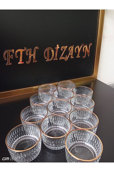 Paşabahçe Fth Design Gilded Rain Bowl
