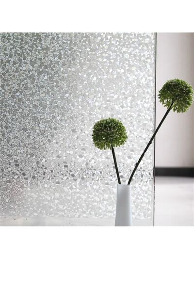 Örtücüm 60 Cm X 3 Metre Buzlu Statik Kumlama Cam Folyo Ev Ofis Duşakabin Dese...