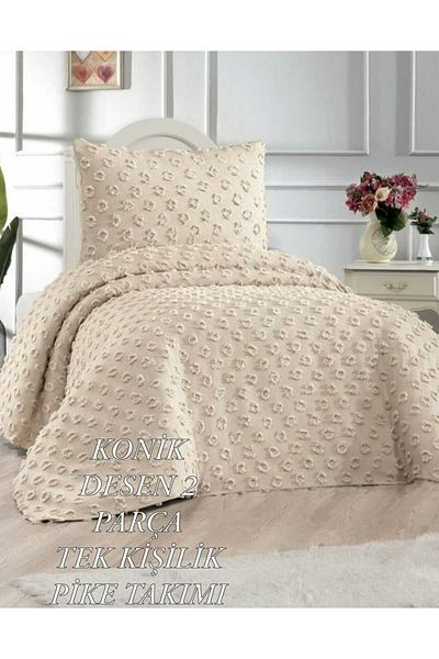 HMZ Textile Gift Everyday Single Person Conical Pattern Pike Set. (200 X 240)