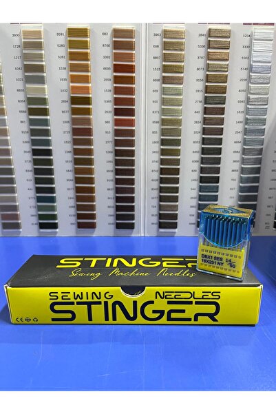 Stinger DÜZ DİKİŞ İĞNESİ SANAYİ TİPİ DİKİŞ MAKİNASINA UYGUN İNCE DİPLİ  (DBX1...