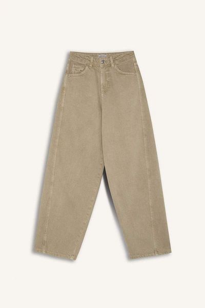 DeFacto Afra X Cool Baggy Fit Gabardine Pantalon Winter Normal Waist E4307ax25sp