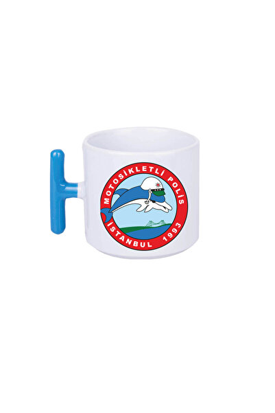 expreshediye Yunus Polis Logolu Kupa Bardak Motorsikletli Polis Double Türk Kahvesi Fincanı & Espresso