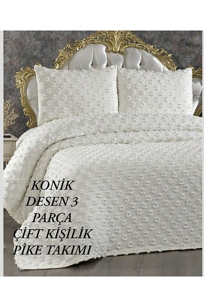 HMZ Textile Gift Diversity Daily Double Person Conical Pattern Pike Set. (230X250)
