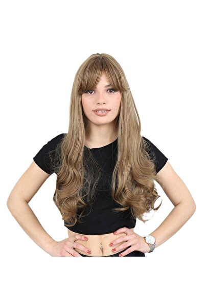 Nurdan Trend Peruk شعر مستعار صناعي طويل مموج من الألياف مع غرة - بيبي أوبورن