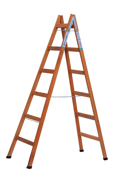 Buse 6 BASAMAKLI A TİPİ ÇİFT ÇIKIŞLI AHŞAP MERDİVEN 200CM