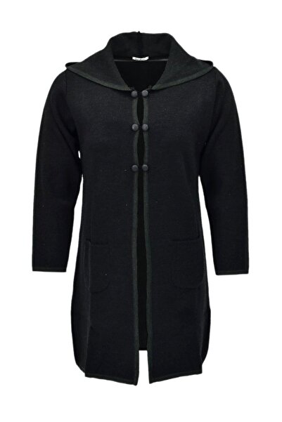 BELİN Γυναικεία ζακέτα με κουκούλα - Tiriko, με κουμπιά και τσέπες, μοντέλο 8...