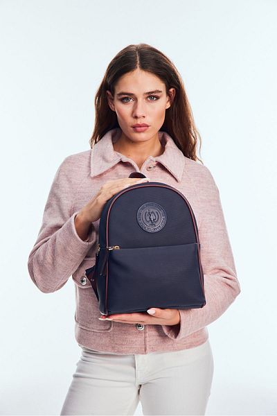 U.S. Polo Assn. Rucsac de damă bleumarin-roșu claret - Us24730