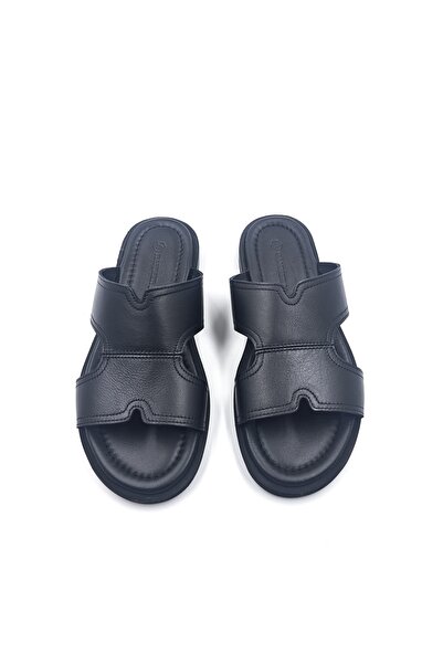 Hammer Jack Ανδρικές παντόφλες Comfort από γνήσιο δέρμα ελαφριάς σχεδίασης