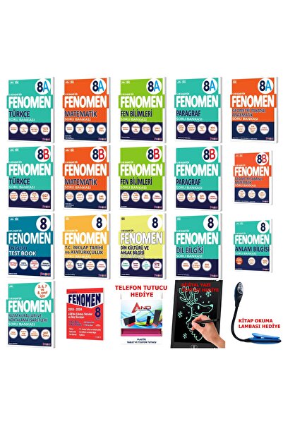 Fenomen Yayıncılık 2024-2025 Müfredat Fenomen 8 Sınıf LGS A Ve B Seri (Kolay ...