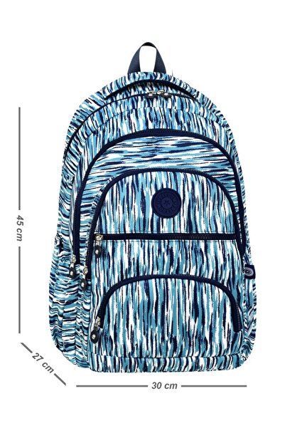 Alfa MEC Rucsac de liceu și gimnaziu cu model de lux, ghiozdan cu model, cadou breloc cu maimuță