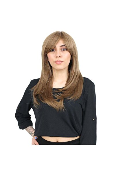 Nurdan Trend Peruk شعر مستعار صناعي متوسط الحجم من الألياف مع مسامير مستقيمة ...