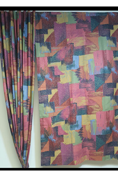 WL Home Collection Pamuklu hazır perde güneşlik