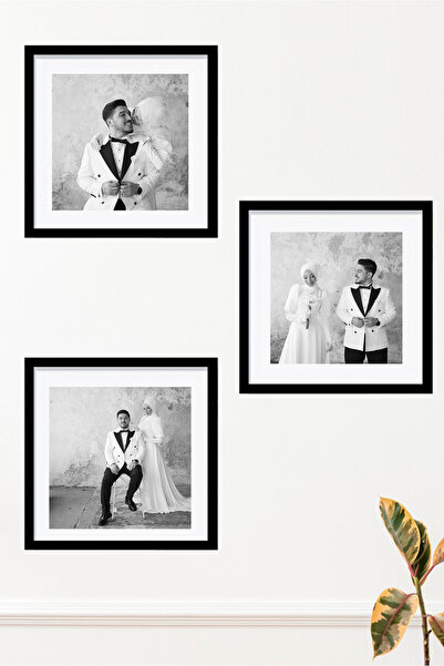 GUPSE Kişiye Özel Fotoğraflı  Sök Tak ve Masaüstü Siyah Çerçeve