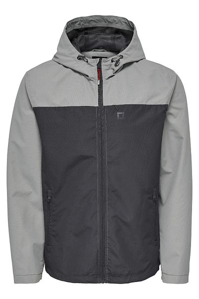 Only & Sons Onsmack Hood Jacket Vd Otw Γκρι