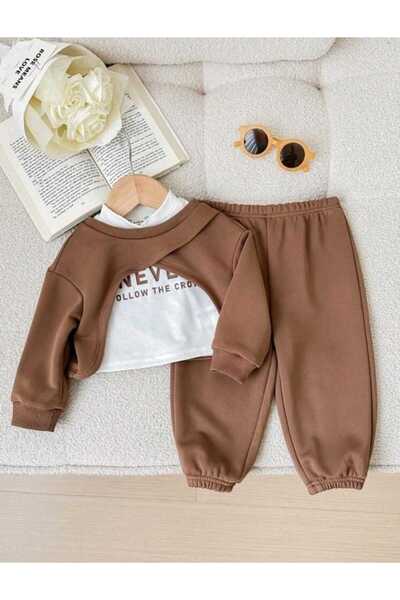 zeynoshkids Newer Female Child Tracksuit Combo Set