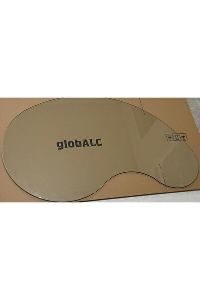 globALC 8mm TEMPERLI Seffaf  Cam - Fasulye Form KURE & TOP Orta Sehpa Uyumlu