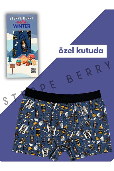 STEPPE BERRY Ανδρικά μπόξερ με κουτί