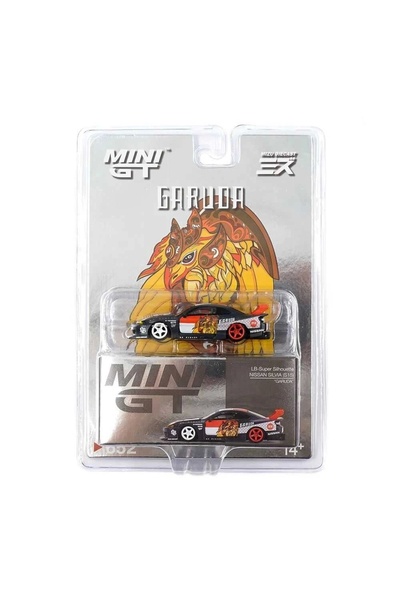 mini gt 1/64 LB-Super Silhouette Nissan SILVIA (S15)“GARUDA” x MIZU Diecast MGT00652