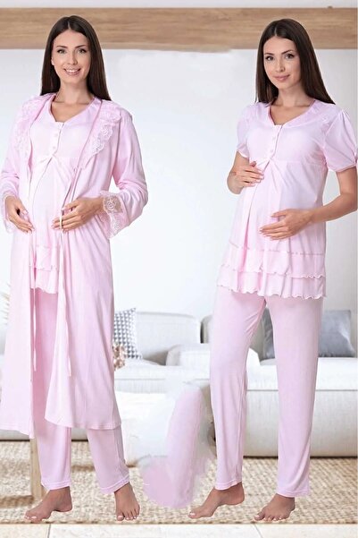 by İGP طقم بيجامة للحوامل مع ثوب صباحي