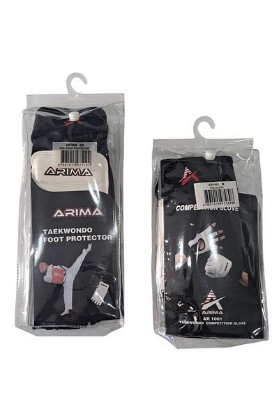 ARIMA Arıma Taekwondo Training Foot Protector + Gloves Set