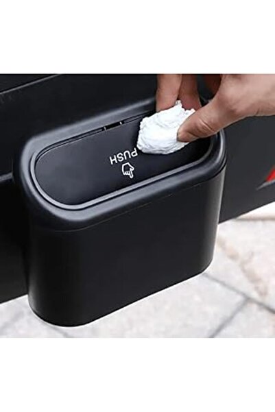 EFN Store Ankanorm Oto Aksesuar - Μαύρος φορητός κάδος απορριμμάτων αυτοκινήτ...