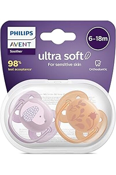 Epatim Avent Ultra Soft Emzik 6-18 Ay, 2'Li Paket, Kız