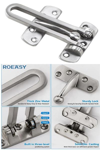 optana Home Office Door - Steel Door, Safety Clamp, Stainless Latch Lock