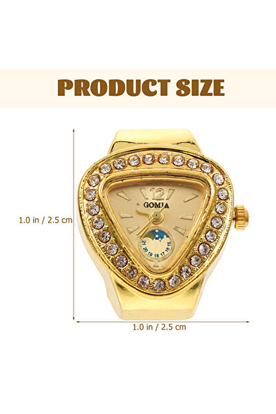 Bozhi Kalbinizden Gelen Hediye Saat Kadın Taşlı Zarif Kuvars Yüzük Saat Sevil...