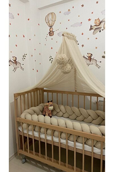 ısıklıtoplarrengarenk 360 Cm 3 Örgü Beşik Korumalik