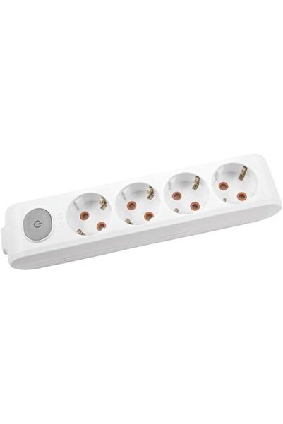 VİKO Multi-let Dörtlü Priz Anahtarlı Topraklı Klemensli Çocuk Korumalı -beyaz