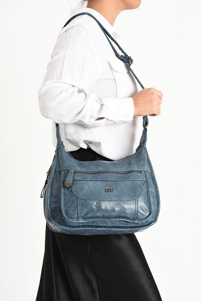 Baginn Y.S. Geantă de umăr pentru femei, cu curele încrucișate din piele, 30*19 cm, cu buzunare multiple, din piele artificială vegană