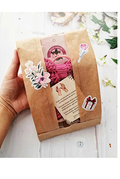 Dekals 20 Adet 21x30 Pencereli Hediye Ambalaj Kağıdı Kraft Kese Kağıdı