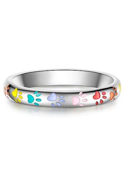 Rafaela Donata Silberring Ring Sterling Silber Emaille multicolor