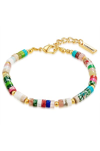 YOKOAMİİ Modeschmuckarmband Armband gelbgold bunt