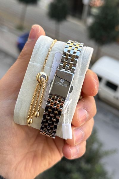 Homies Women's Wrist Watch Gift Box and Bracelet - Hm 769834562
