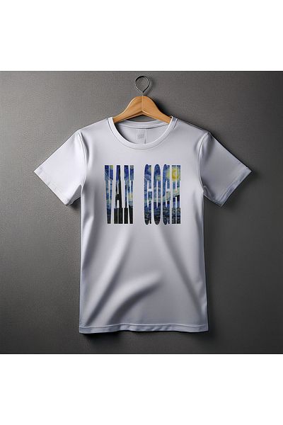 Ozzy Ψηφιακό μπλουζάκι με τυπωμένο όνομα Unisex Starry Night Pattern