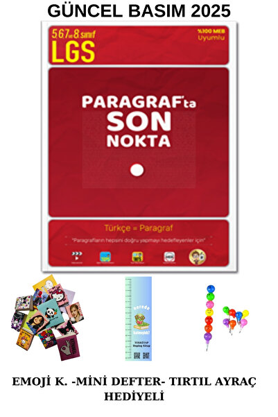 Tonguç Yayınları Tonguç Paragrafta Son Nokta 5,6,7. 8. Sınıf SB.  (EMOJİ KALE...