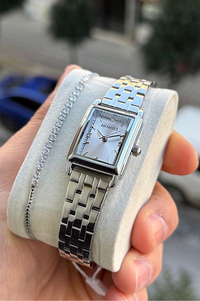 Homies Women's Wrist Watch Small Case with Gift Box and Bracelet Gift Hm 729076562